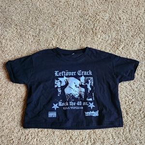 Leftover crack rock the 40 OZ women's XS crop top